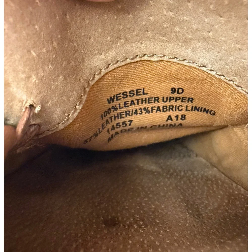 Polo Ralph Lauren Loafers Wessel Leather 9D Tan Brown Preppy Buckle Drivers